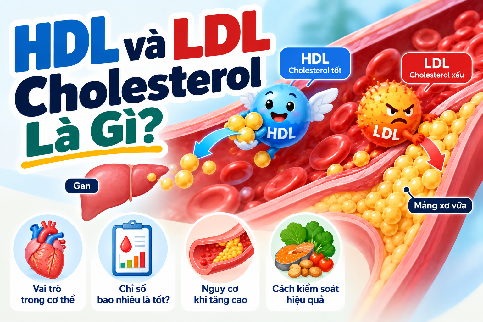 HDL Và LDL Cholesterol Là Gì? Phân Biệt Cholesterol Tốt Và Xấu